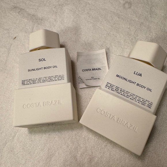 Costa Brazil - Lua Moonlight Oil & SOL Sunlight Oil & zip bag | NWOT | Body Oil - Picture 4 of 14